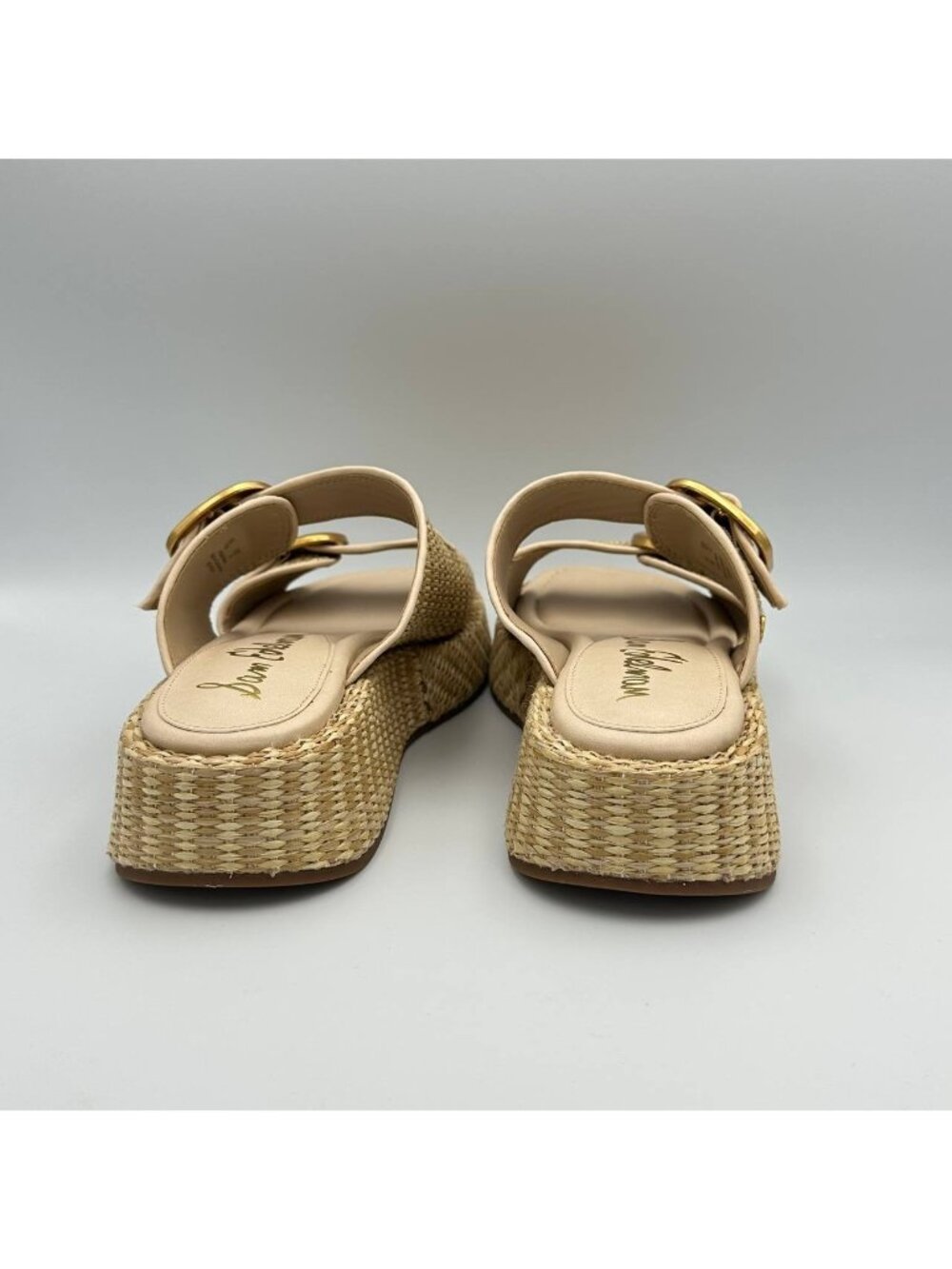 Sam Edelman Nerissa Sandals Natural Women's Size 11 Natural Weave Platform Slide - Picture 3 of 10